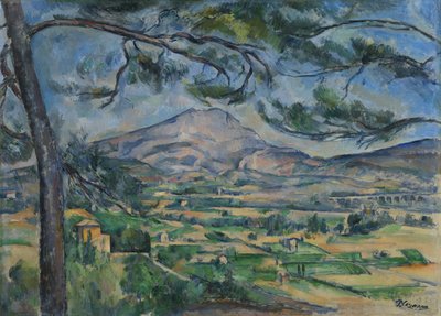 Sainte-Victoire-berget, ca 1887 av Paul Cézanne
